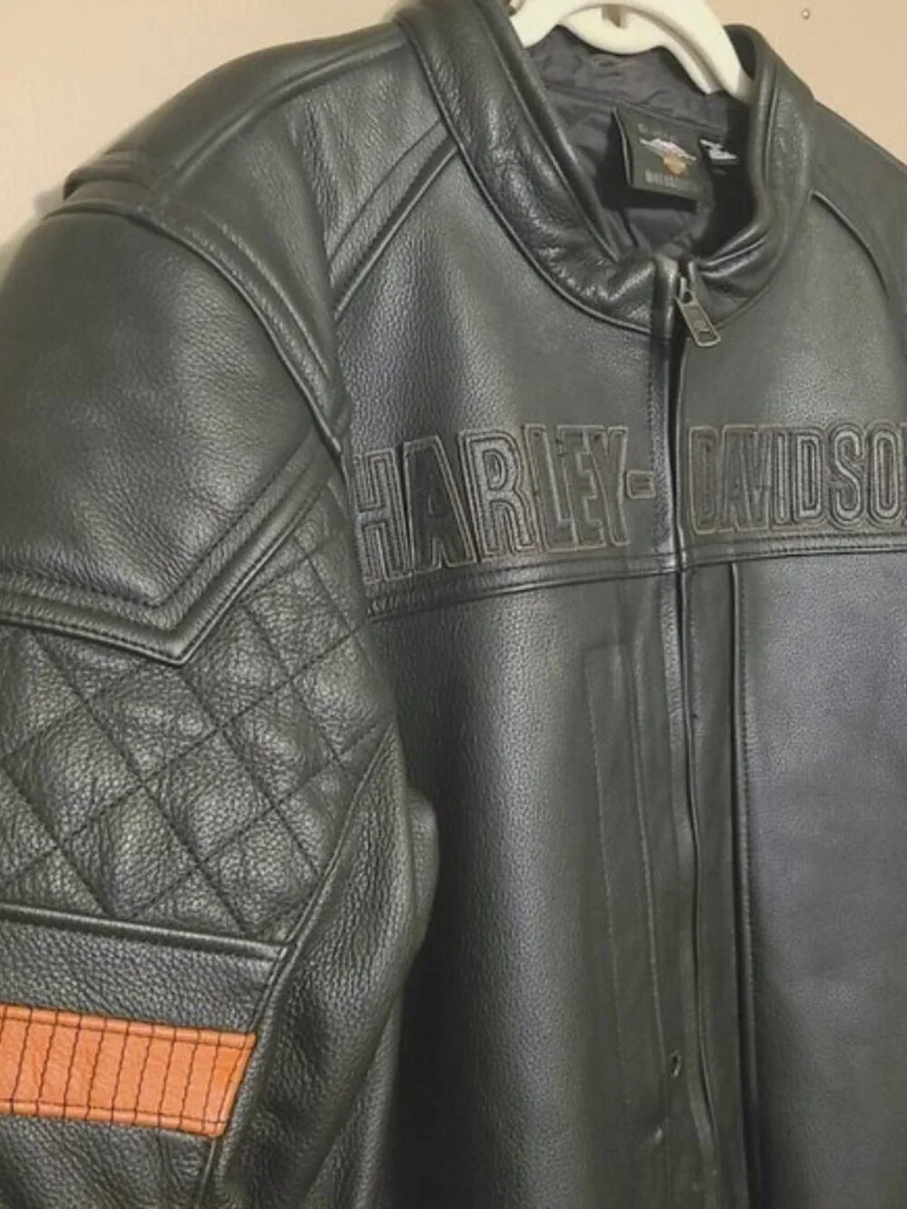 Harley-Davidson Vanocker Waterproof H-D Triple Vent System Leather Jacket (2XL)
